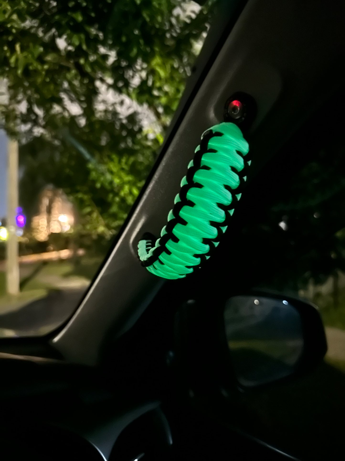 Glowing reflected Paracord Handles -  Pair