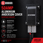 Single 50AMP Aluminium Anderson Cover Surface Mount 4x4 network