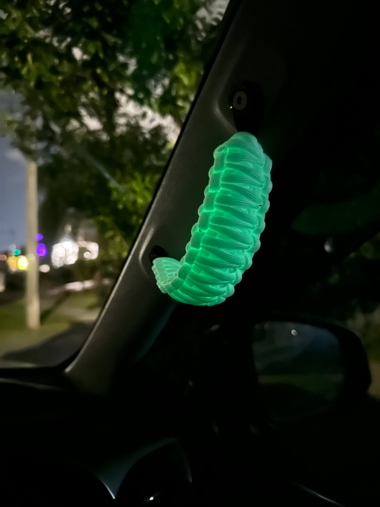 Glowing reflected Paracord Handles -  Pair