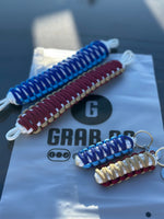 State of Origin Paracord Grab Handles with keyring  | NSW Blues & QLD Maroons 4WD Grip Handles