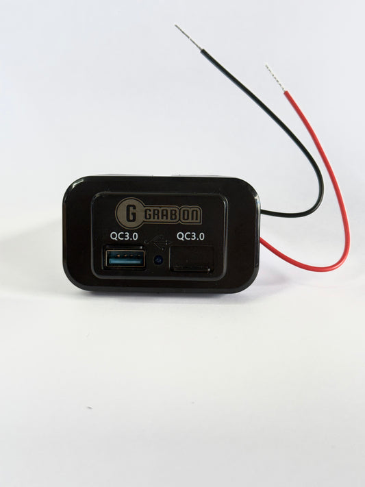 Dual USB Wall Outlet with Quick Charge Flush mount 12/24v caravans , 4wd, camping