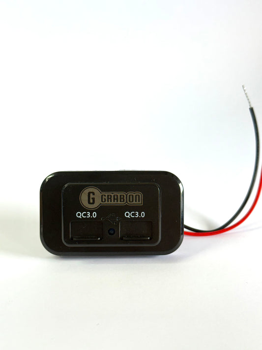 Dual USB Wall Outlet with Quick Charge Flush mount 12/24v caravans , 4wd, camping