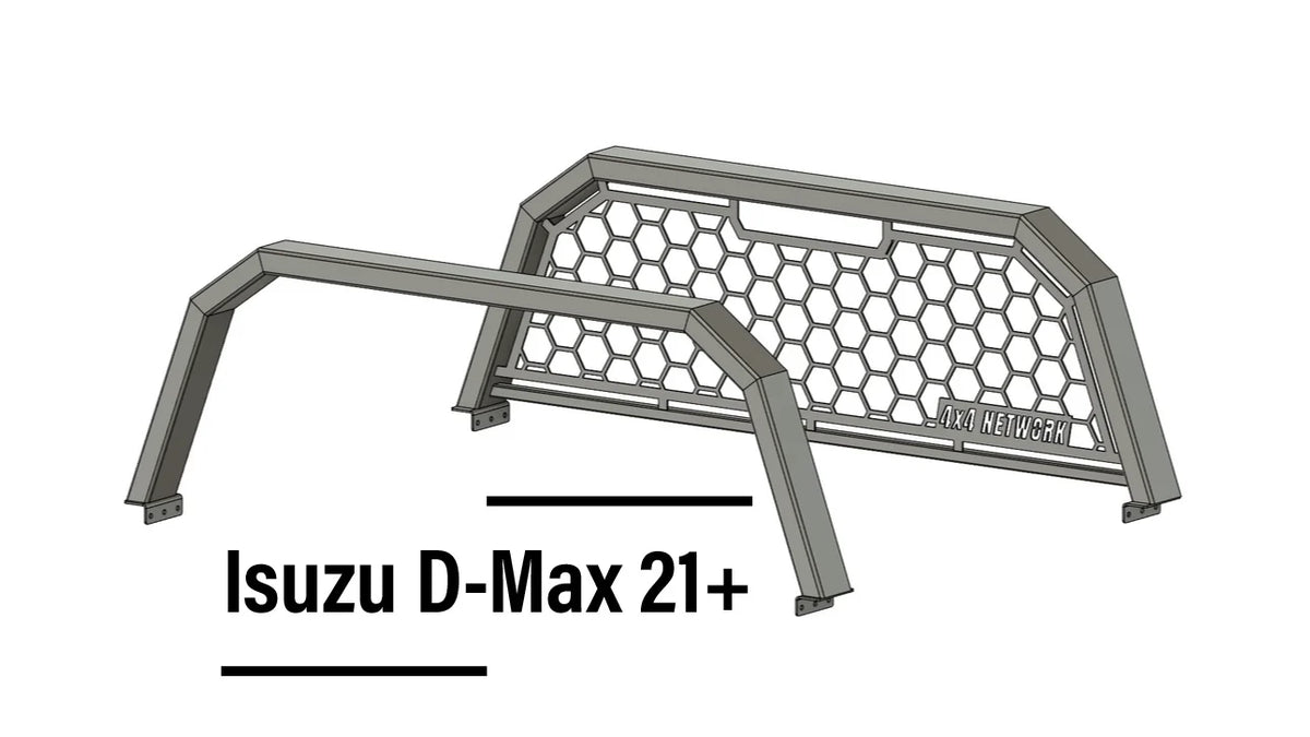 2020+ 4JJ3 Isuzu DMAX Aluminium Tub Racks