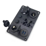 12V / 24V Waterproof Switch Panel with USB, Anderson Plug & Voltmeter caravan ￼